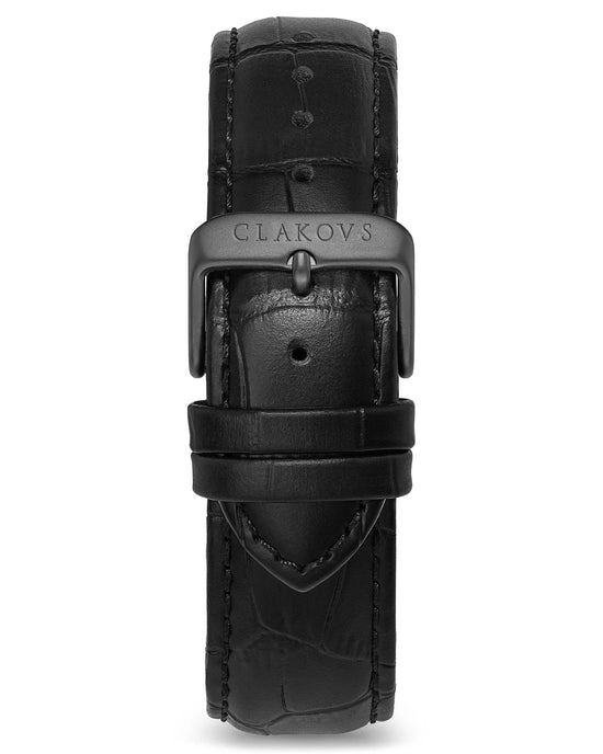 BRACELET 〡 MAVERICK GUN CROCO BLACK CLAKOVS BRUSTEL