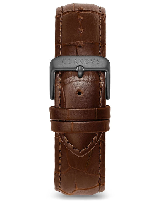 BRACELET 〡 MAVERICK GUN CROCO BROWN CLAKOVS BRUSTEL
