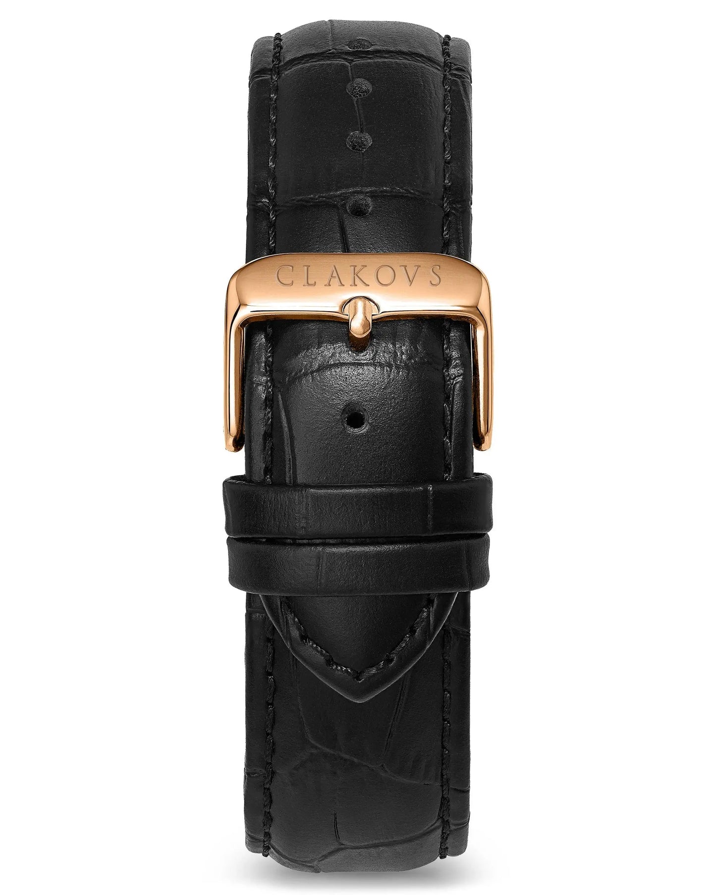 BRACELET 〡 GOLD CROCO BLACK CLAKOVS BRUSTEL